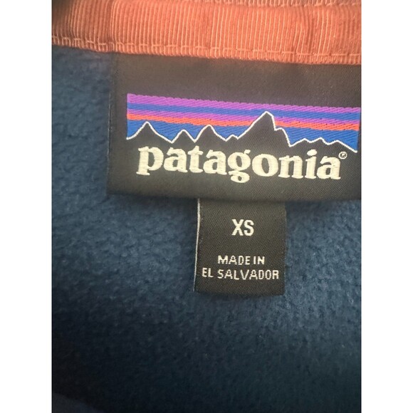 Patagonia Sweater Women Extra Small XS Blue Micro D Snap-T Pullover Fleece 26020 - Picture 5 of 10